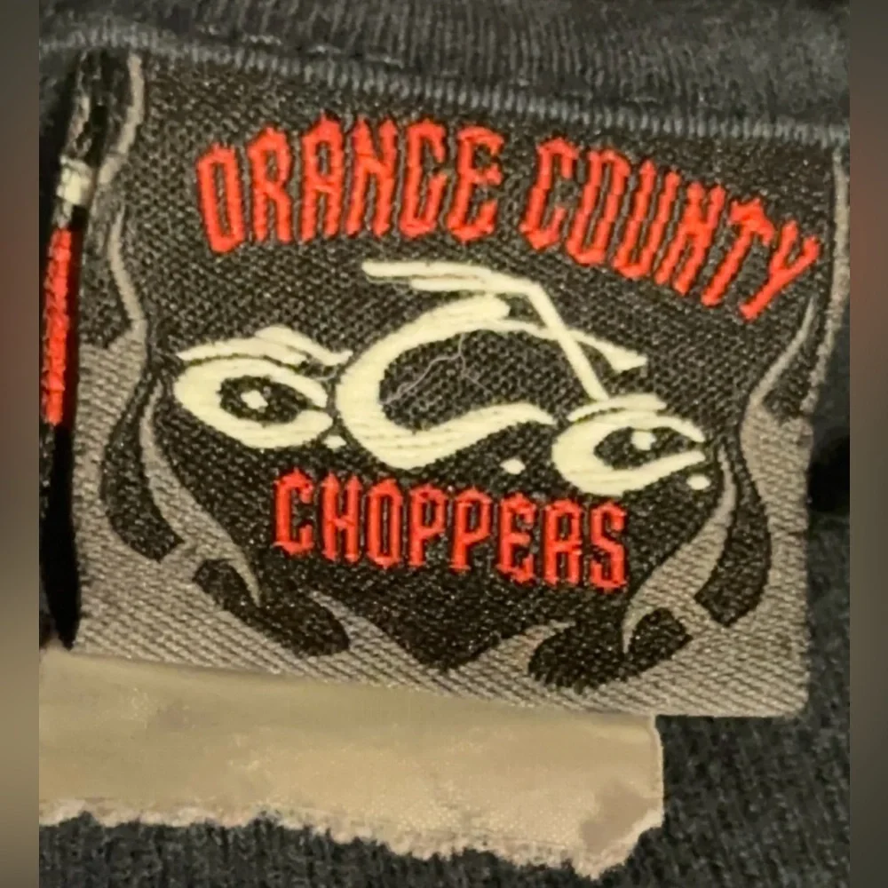 Y2K Orange County Choppers Long Motorcycle Biker Sleeve Graphic T-Shirt - Picture 8 of 9
